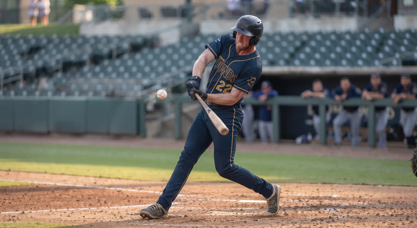 Bateador de béisbol en pleno swing: el uso repetitivo del cuello y la extremidad superior es causa de trauma crónico del opérculo torácico